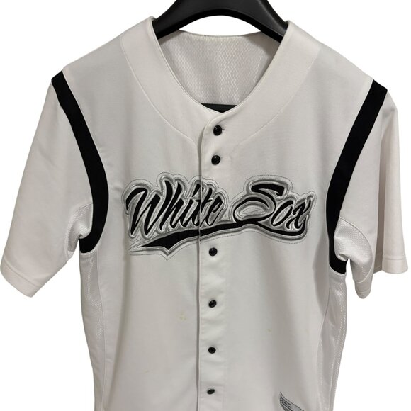 Chicago White Sox Full Button Jersey Mens Size Large White - Picture 1 of 6
